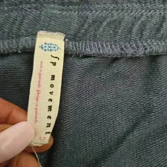 Free People Movement Womens Blue Sunny Skinny Mid Rise Sweat Pant Joggers S - Picture 5 of 11